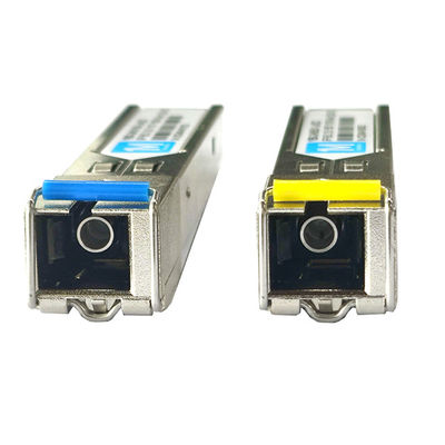 155M BIDI 60km 1310nm/1550nm SC Connector DDM WDM Simplex Optical Module Transceiver SFP Module for Telecom Applications